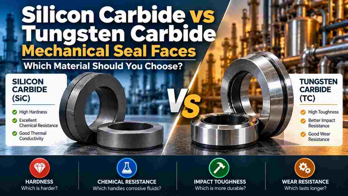 Silicon Carbide vs Tungsten Carbide Mechanical Seal Faces — Which Material Should You Choose? — Arohan Seals Blog