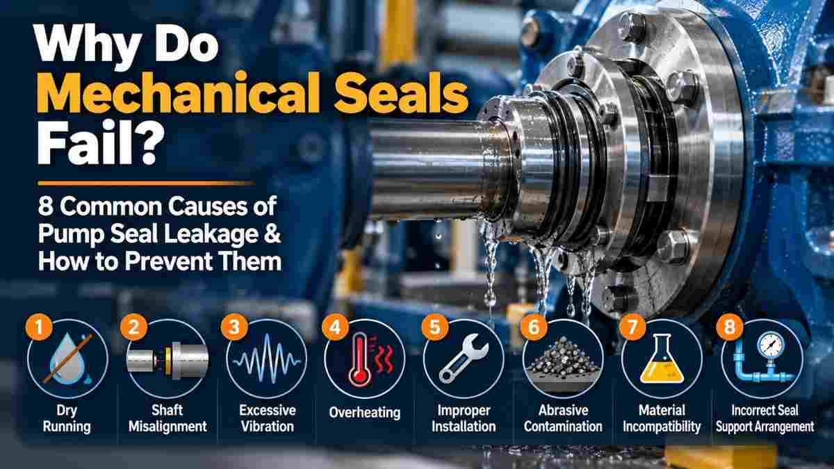 Why Do Mechanical Seals Fail? 8 Common Causes of Pump Seal Leakage and How to Prevent Them — Arohan Seals Blog